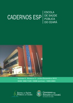 					Visualizar v. 6 n. 2 (2012): Cadernos ESP - Revista Cientí­fica da Escola de Saúde Pública do Ceará
				