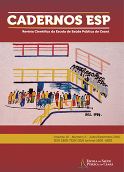 					Visualizar v. 10 n. 2 (2016): Cadernos ESP - Revista Cientí­fica da Escola de Saúde Pública do Ceará
				