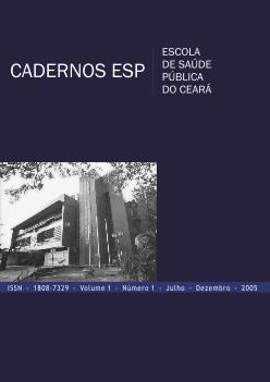 					Visualizar v. 1 n. 1 (2005): Cadernos ESP - Revista Cientí­fica da Escola de Saúde Pública do Ceará
				